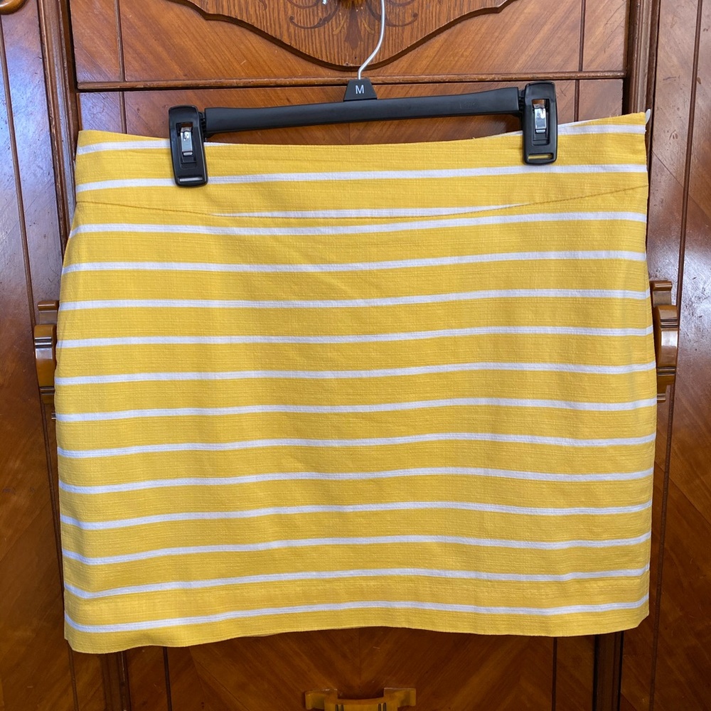 Banana Republic Women’s Skirt sz 12 Yellow & White